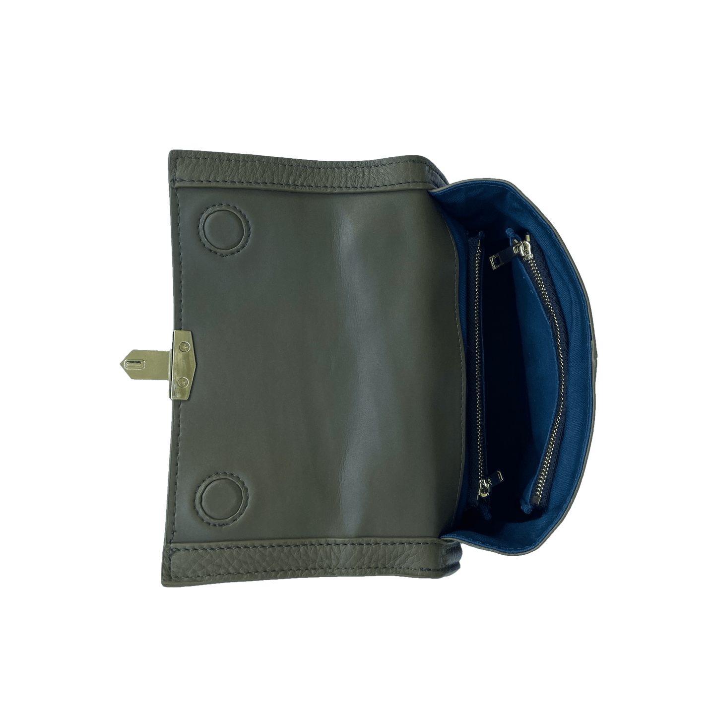 Women's Olive Green Leather Convertible Backpack - SUSU Linda Crossbody Purse - Diazza