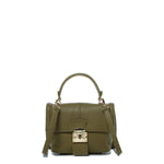Women's Olive Green Leather Convertible Backpack - SUSU Linda Crossbody Purse - Diazza