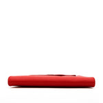 Women's Red Leather Clutch Bag - SUSU Evening Crossbody Purse with Chain - Diazza