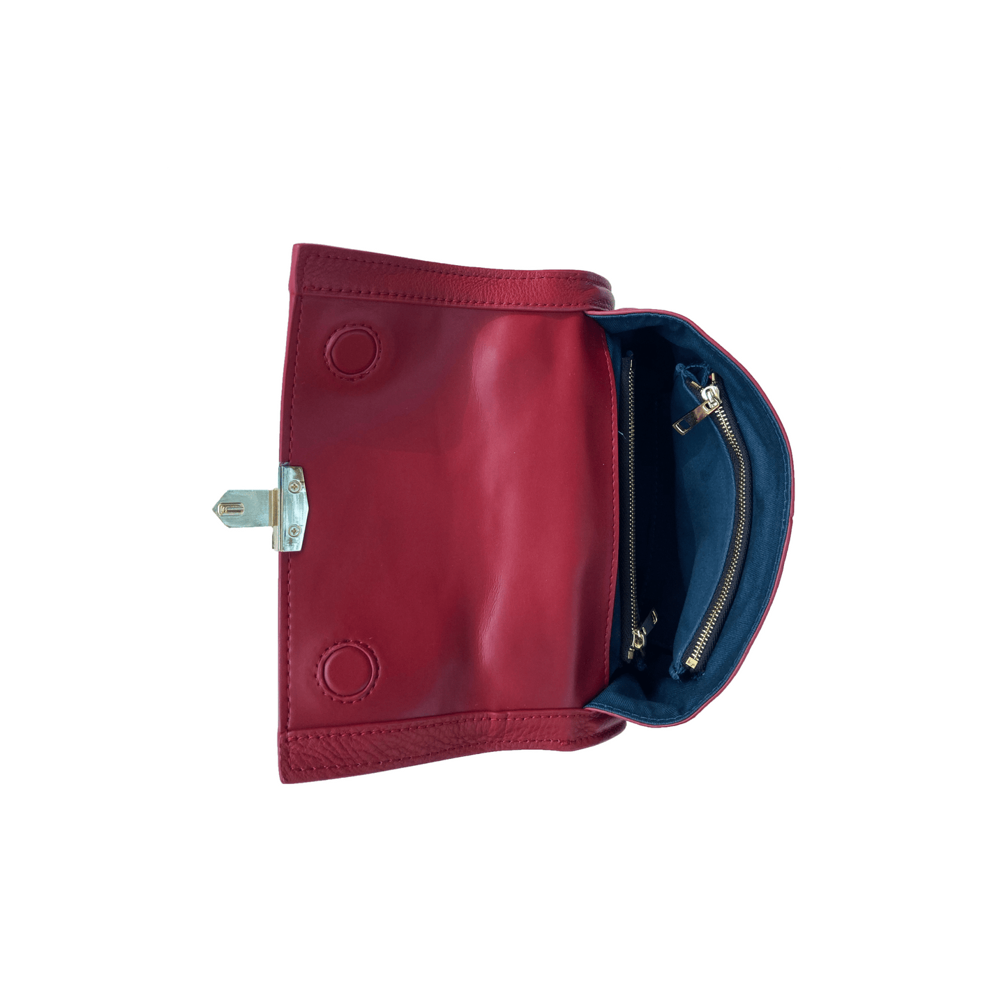 Women's Red Leather Convertible Backpack - SUSU Linda Crossbody Purse - Diazza