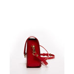Women's Red Leather Crossbody Bag - SUSU Nanah Camera Bag Style 7.3x5.7x2.5 inches - Diazza