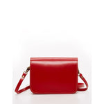 Women's Red Leather Crossbody Bag - SUSU Nanah Camera Bag Style 7.3x5.7x2.5 inches - Diazza