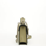 Women's Sage Green Leather Crossbody Bag - SUSU Small Studded Purse - Diazza