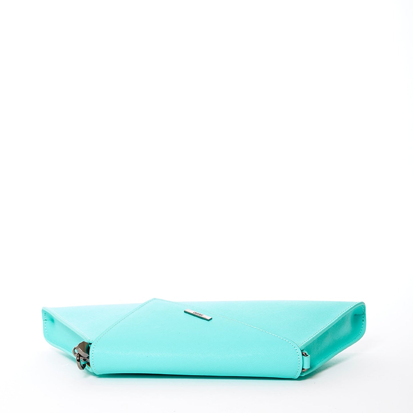 Women's Turquoise Leather Clutch Bag - SUSU Evening Crossbody Purse with Chain - Diazza
