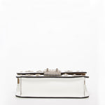 Women's White Leather Crossbody Bag - SUSU Hollywood Small Studded Purse - Diazza