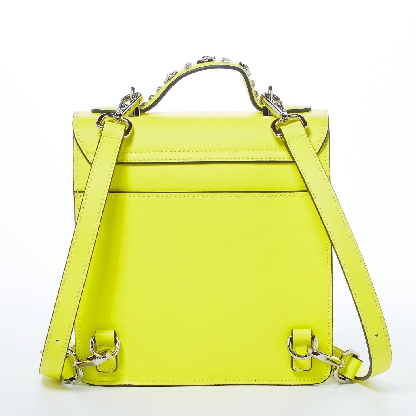 Women's Yellow Leather Convertible Backpack - SUSU Hollywood 3 - in - 1 Crossbody Purse - Diazza