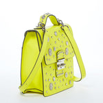 Women's Yellow Leather Convertible Backpack - SUSU Hollywood 3 - in - 1 Crossbody Purse - Diazza